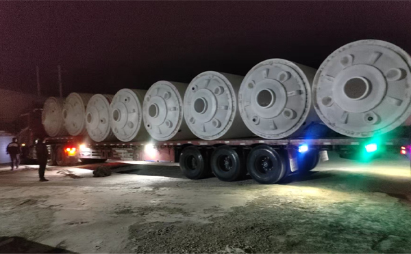 合水锥底桶交付现场